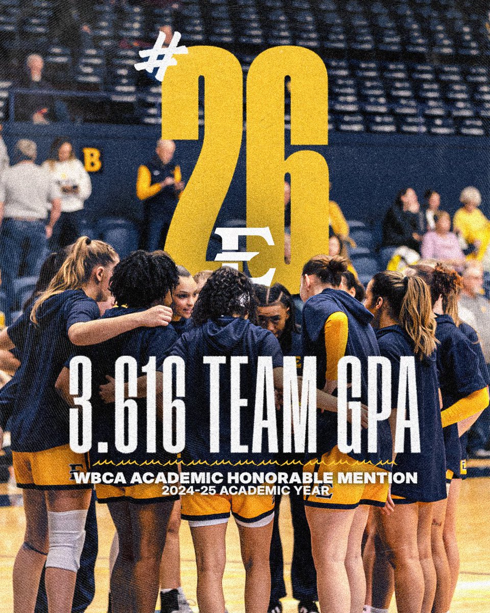 ETSU_WBB's tweet image. continued excellence in the classroom 📈📚
#GoBucs | #FaithfulForForty
