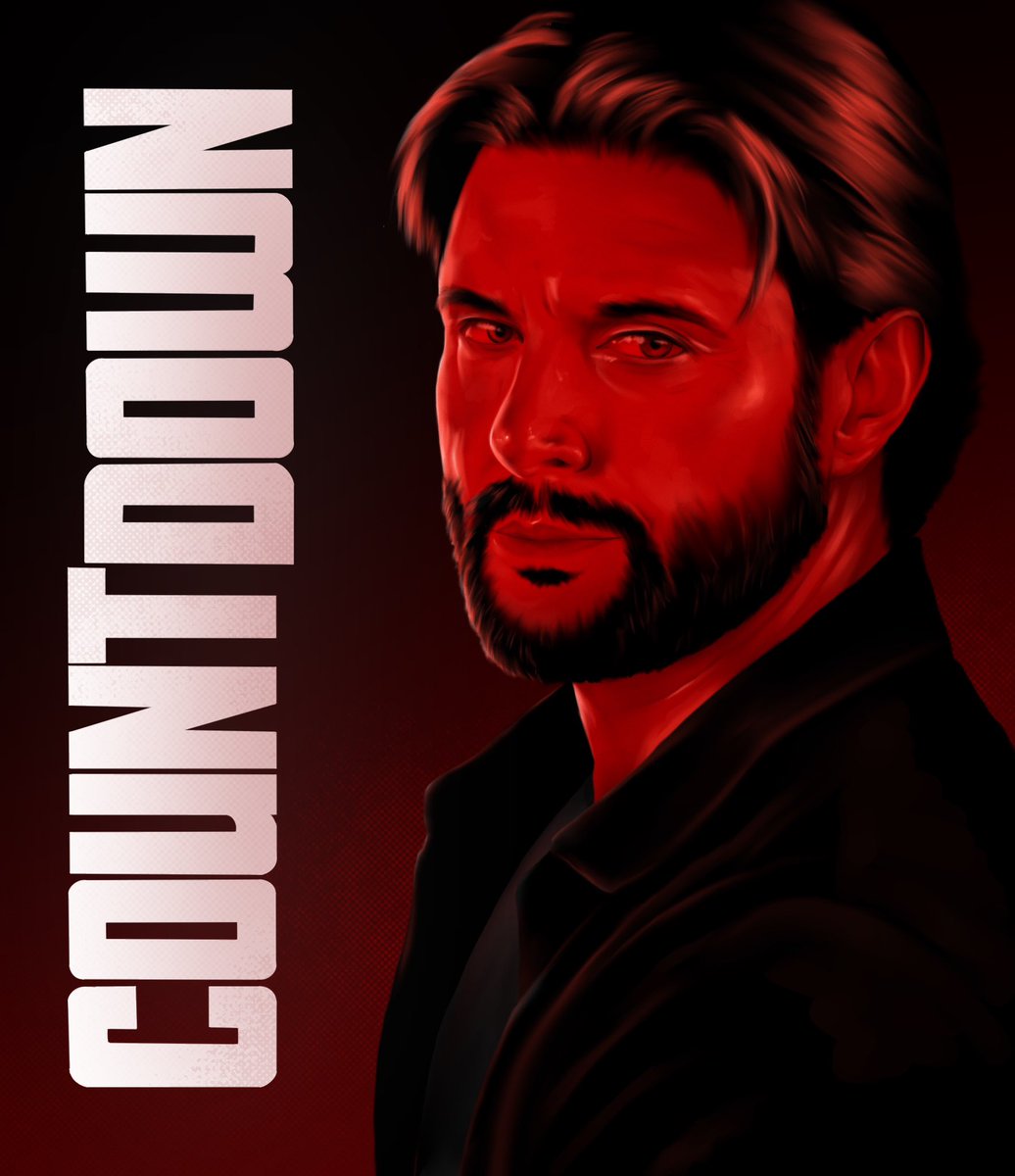 HalflingJakab's tweet image. #countdown #jensenackles #markmeachum #art #digitalart #fanart #amazonprime #procreate #red