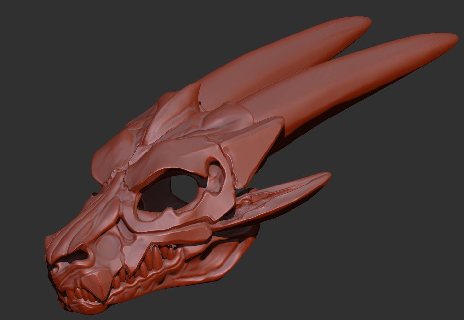 Kodiak3D_'s tweet image. Sculpted my skull xd