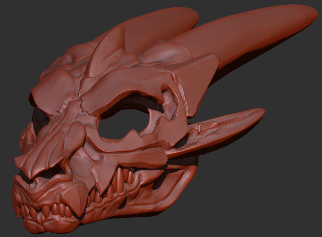 Kodiak3D_'s tweet image. Sculpted my skull xd