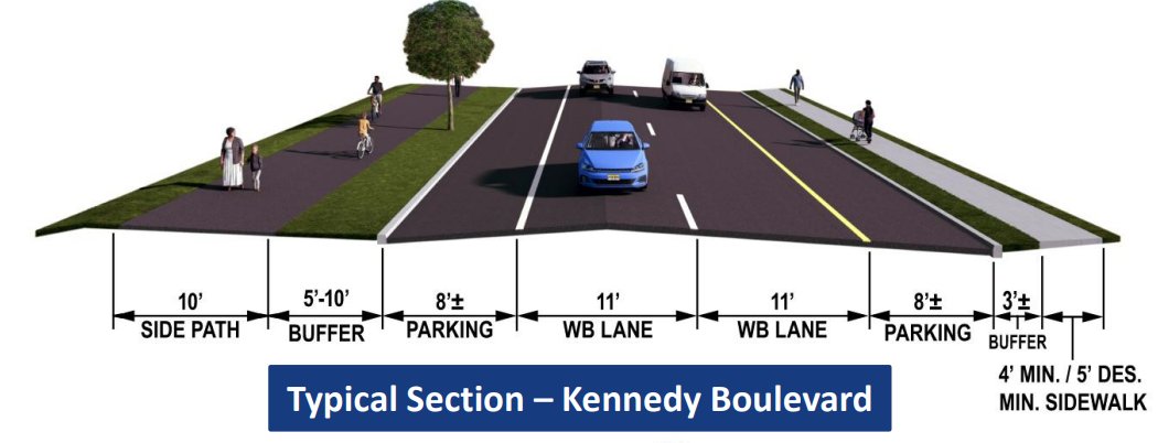 NJTPA's tweet image. A Local Concept Development Study of County Line Road and Kennedy Boulevard in Lakewood, Ocean County investigated 3 alternatives to improve traffic congestion and safety, including a five-leg roundabout. DETAILS: njtpa.org/Newsroom/NJTPA…