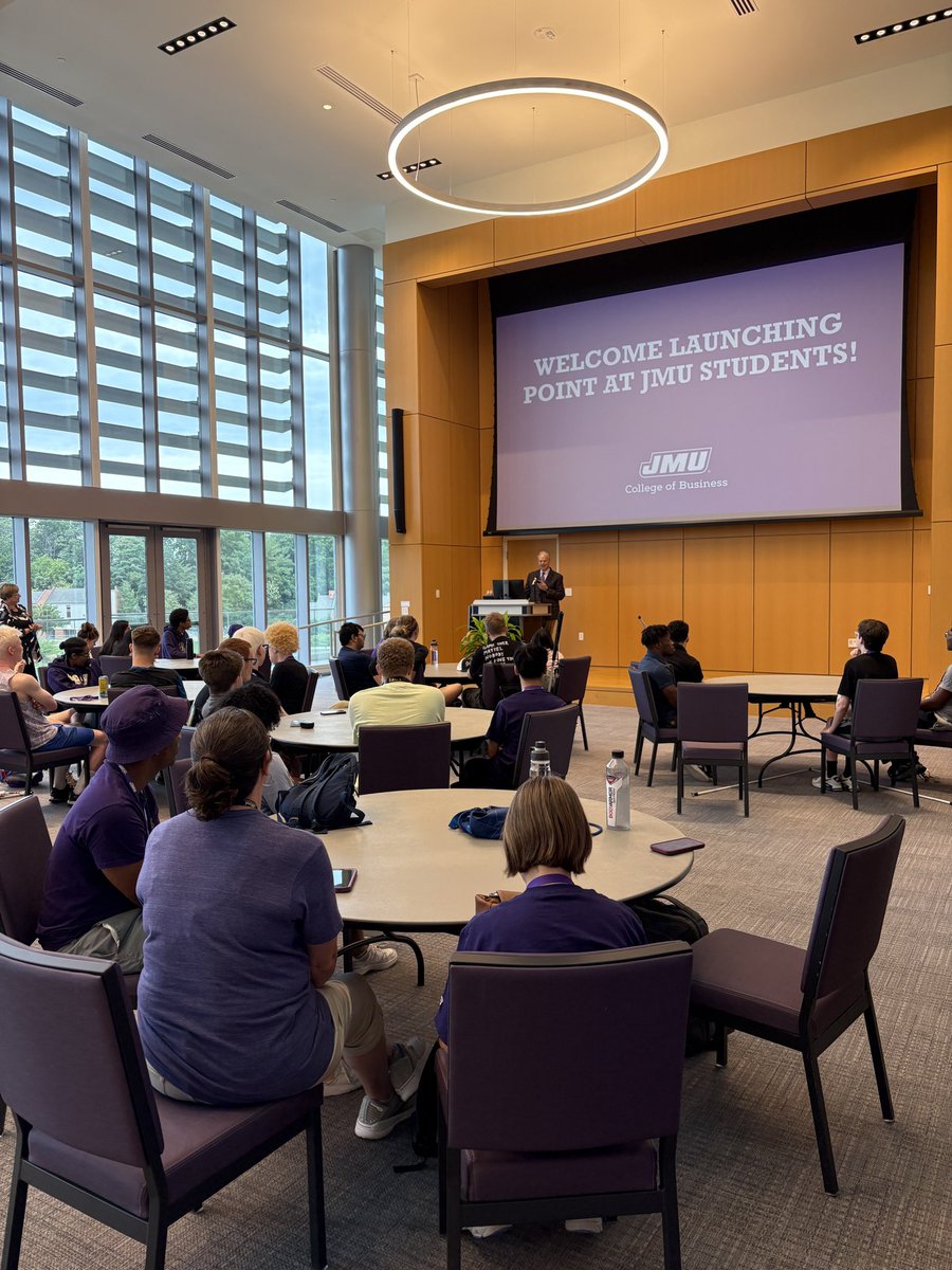 JMUPresidentJim's tweet image. These past few days I’ve been a part of welcoming groups to campus, thanking our students and building relationships.
No day is the same at JMU!