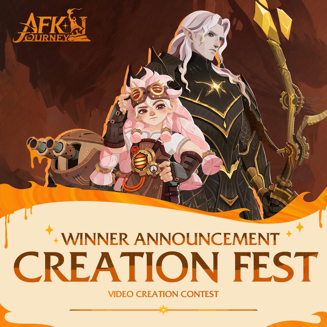 AFK_Journey's tweet image. It’s time to celebrate the winners of the Creation Fest Video Contest!
Huge congratulations to the talented creators who brought their vision to life. #AFKJourney
afkjourney-news.farlightgames.com/en/detail/119