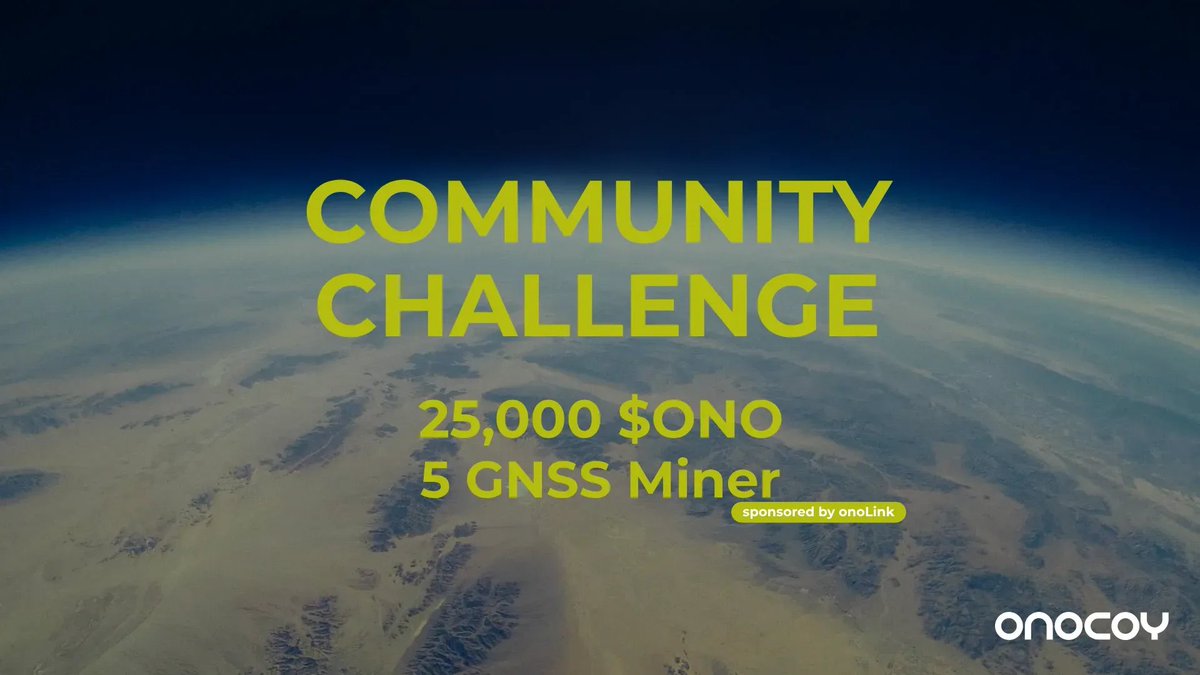 onocoyRTK's tweet image. Did you already participate in the onocoy Community Challenge? 🏁
Time to show us what you’ve got 👇
🛠 Best miner setup
😎 Funniest meme
🧠 Smartest GNSS use case
🌍 Wildest dream collab
Top entries will battle it out for 25,000 $ONO and 5 onoLink Miners 🎯
Post your…