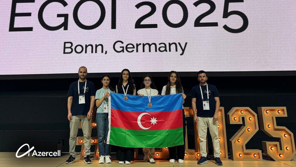 Avropa Qızlar İnformatika Olimpiadasında (EGOI) ölkəmizi təmsil edən məktəbli qızlarımız mükafat və medallara layiq görülüblər.
Azercell olaraq bu uğurlara dəstək olmaqdan və qızların İT və İKT sahəsində fəal iştirakını təşviq etməkdən qürur duyuruq.💜

#Azercell