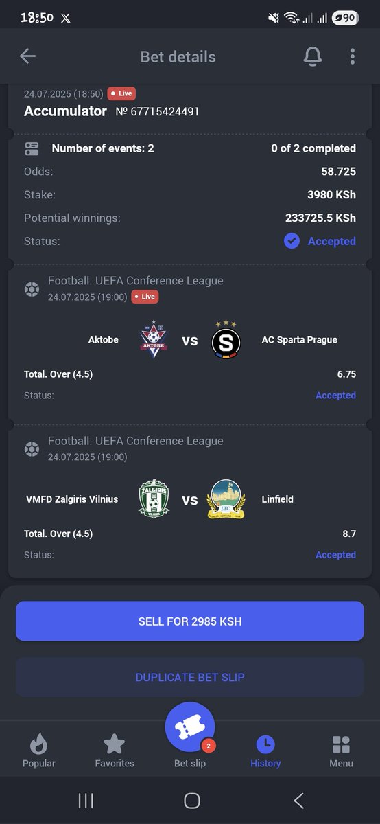 BettKMax's tweet image. 2 Games
Paripesa paripesa.bet/bettkmax
Over 4.5 Goals
58+ Odds , 5YPDF