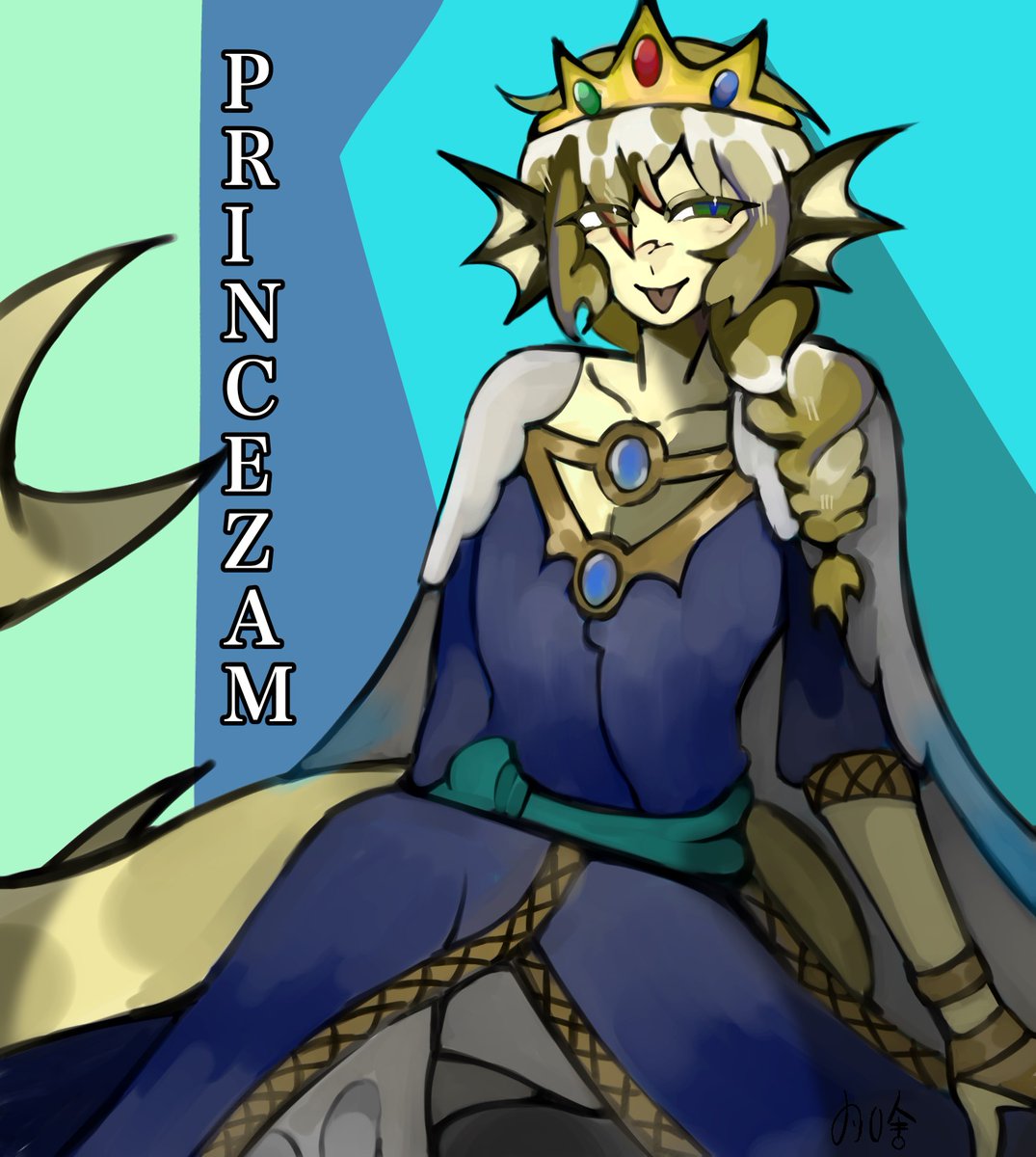 Why_NotZz's tweet image. I finally finished I'm going to be honest I suck at making character ref sheets which is why you can only see some of him;When I saw other people drawing him with sea features I also wanted to join in(•▽•;)
#princezamfanart #princezam #lifesteal #lifestealfanart