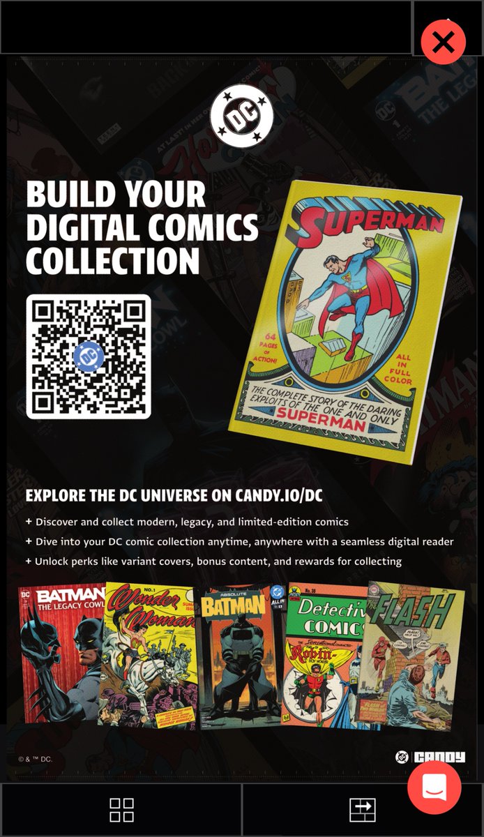 It looks like <a href="/CandyDigital/">Candy</a> DC digital comics are being advertised at the physical SDCC exclusive comics for High Volume!