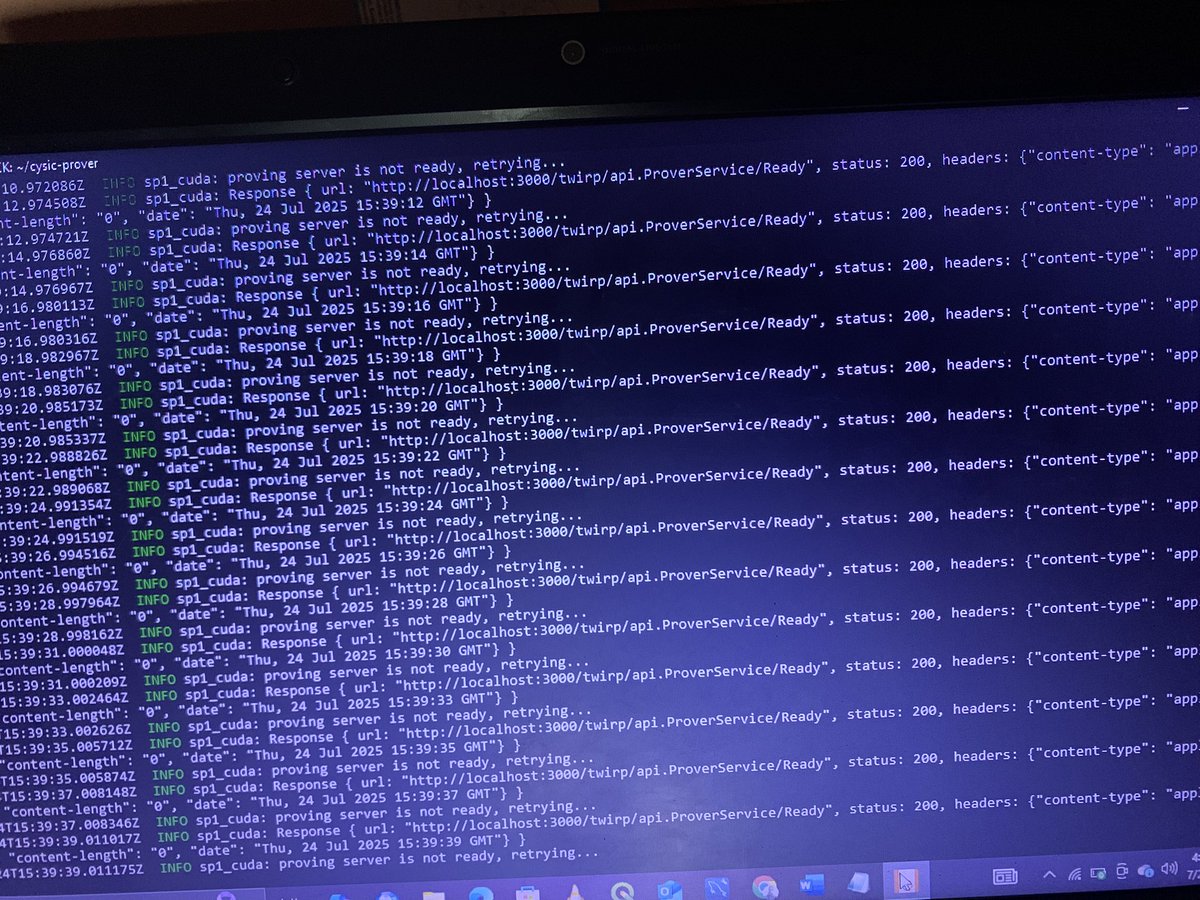 mordiweb3's tweet image. Just successfully ran the @cysic_xyz prover
Watching ZK math come alive line by line is wild.
For the love of the tech 🫡