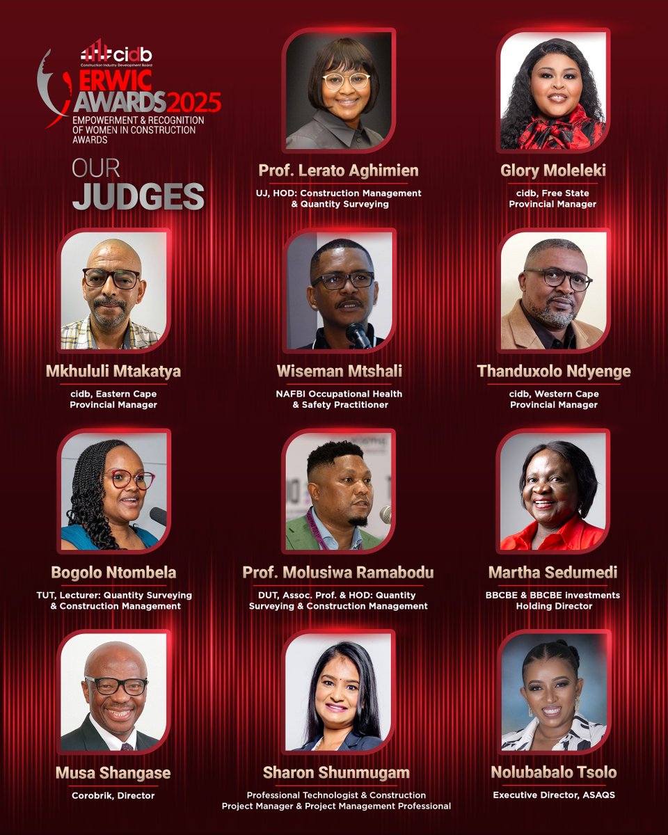 Construction Industry Development Board (@cidb_sa) on Twitter photo ๐ ๐ ๐ฒ๐ฒ๐ ๐๐ต๐ฒ ๐ฐ๐ต๐ฎ๐ป๐ด๐ฒ๐บ๐ฎ๐ธ๐ฒ๐ฟ๐ ๐ฏ๐ฒ๐ต๐ถ๐ป๐ฑ ๐๐ต๐ฒ ๐๐ฐ๐ฒ๐ป๐ฒ๐! ๐๏ฟฝ
We are proud to introduce the ๐ฝ๐ผ๐๐ฒ๐ฟ๐ต๐ผ๐๐๐ฒ ๐ท๐๐ฑ๐ด๐ถ๐ป๐ด ๐ฝ๐ฎ๐ป๐ฒ๐น ๐ณ๐ผ๐ฟ ๐๐ต๐ฒ ๐ฎ๐ฌ๐ฎ๐ฑ #๐ฐ๐ถ๐ฑ๐ฏ #๐๐ฅ๐ช๐๐๐๐๐ฎ๐ฟ๐ฑ๐, a dynamic group of industry leaders from academia, business, ๐ ๐ ๐ฒ๐ฒ๐ ๐๐ต๐ฒ ๐ฐ๐ต๐ฎ๐ป๐ด๐ฒ๐บ๐ฎ๐ธ๐ฒ๐ฟ๐ ๐ฏ๐ฒ๐ต๐ถ๐ป๐ฑ ๐๐ต๐ฒ ๐๐ฐ๐ฒ๐ป๐ฒ๐! ๐๏ฟฝ
We are proud to introduce the ๐ฝ๐ผ๐๐ฒ๐ฟ๐ต๐ผ๐๐๐ฒ ๐ท๐๐ฑ๐ด๐ถ๐ป๐ด ๐ฝ๐ฎ๐ป๐ฒ๐น ๐ณ๐ผ๐ฟ ๐๐ต๐ฒ ๐ฎ๐ฌ๐ฎ๐ฑ #๐ฐ๐ถ๐ฑ๐ฏ #๐๐ฅ๐ช๐๐๐๐๐ฎ๐ฟ๐ฑ๐, a dynamic group of industry leaders from academia, business,