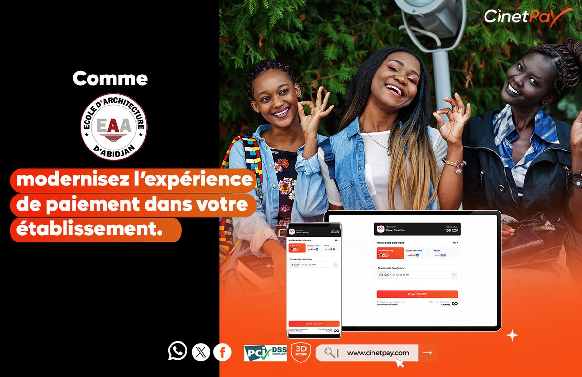 Avec CinetPay School Fees, votre école passe à la vitesse supérieure et bénéficie de :
Contactez-nous pour une démonstration personnalisée et découvrez comment CinetPay School Fees peut transformer la gestion financière de votre établissement. 👉  bit.ly/4jesWBh