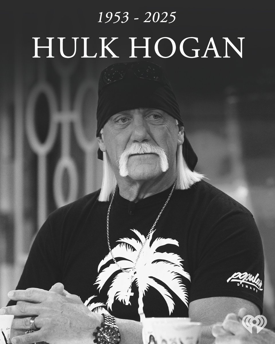 Hulk Hogan has died at the age of 71. 🙏💔