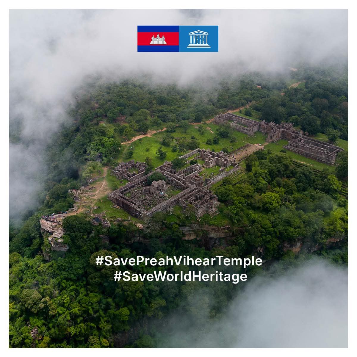 letnt7's tweet photo. Dear @UNESCO @UESCOCambodia please save Preah Vihear Temple world heritage site🇰🇭🇰🇭🇰🇭
 
#UNESCO 
#UNESCOCambodia 
#UnitedNations 
#SavePreahVihearTemple #SaveWorldHeritage https://t.co/mgY2gpYkh1