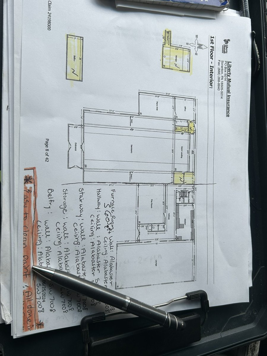Kragniks's tweet image. GM FRENS AND FOES
CRAFTSMEN AND CRAPHEADS
On to the next part of the project at the church.
Primer and paint in these rooms today.