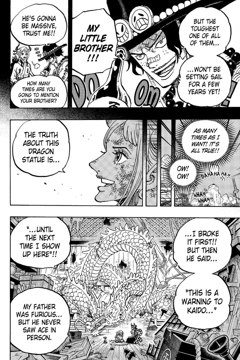 JasonKieffer1's tweet image. Word on the street is Kaido wanted to pull up to Marineford to confront Ace for pulling up to his crib, calling for his head, wrecking his stuff, smashing his daughter, and dipping out without a trace