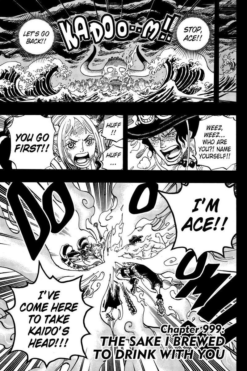 JasonKieffer1's tweet image. Word on the street is Kaido wanted to pull up to Marineford to confront Ace for pulling up to his crib, calling for his head, wrecking his stuff, smashing his daughter, and dipping out without a trace