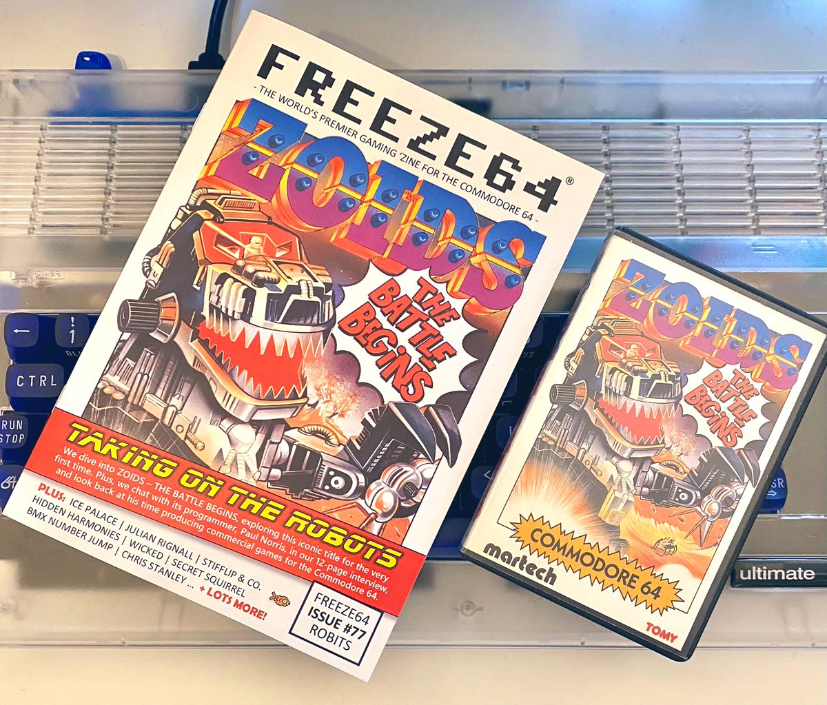 retroguybry's tweet image. Yay, it’s arrived and The Battle Begins… Fab cover! can’t wait to sit down with this one. Thanks Vinny 👍 @FREEZE64UK #Freeze64 #Commodore64 #C64