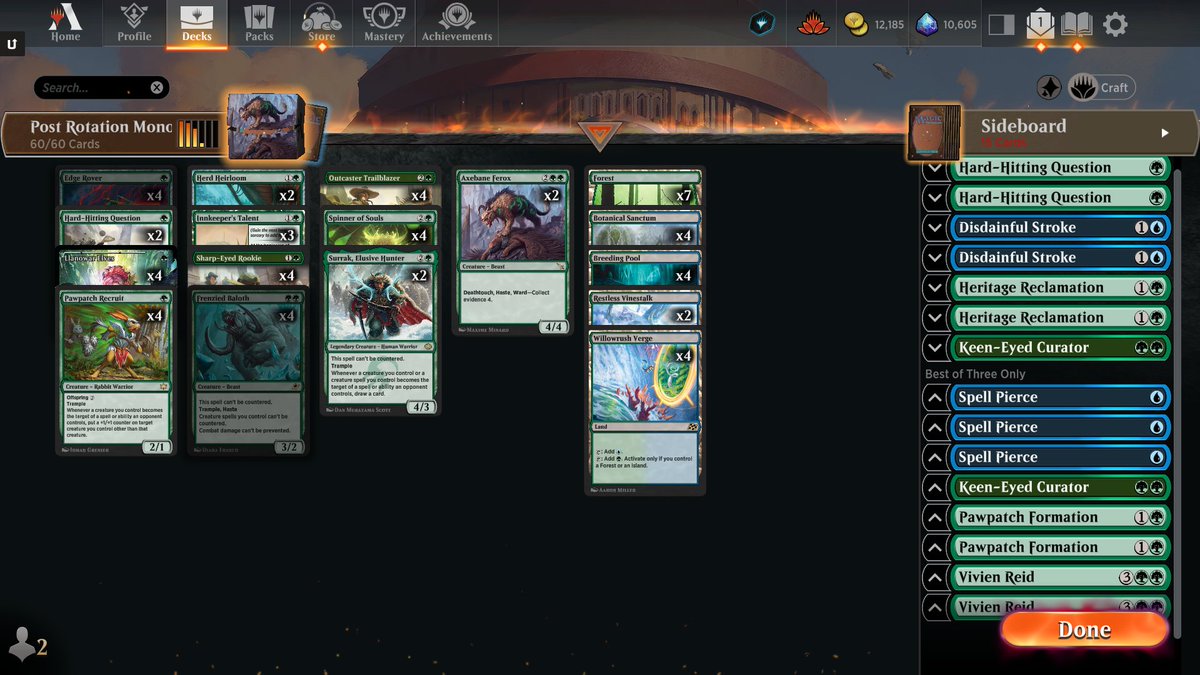 With a wrap on #MTGEOE streamer event, the deck that performed best for me was Mono G Stompy (blue for sb counters to help in Bo3).  Lots of ways to get card advantage and push through damage. Gameplay demo below
youtu.be/4SleHQncVpo