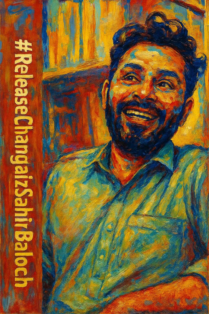 SaveChangaiz's tweet image. Changaiz Sahir’s kindness, words, and courage deserve justice. We demand his immediate and safe return. #ReleaseChangaizSahirBaloch
@amnesty @hrw @UNHumanRights @BBCUrdu @dawn_com