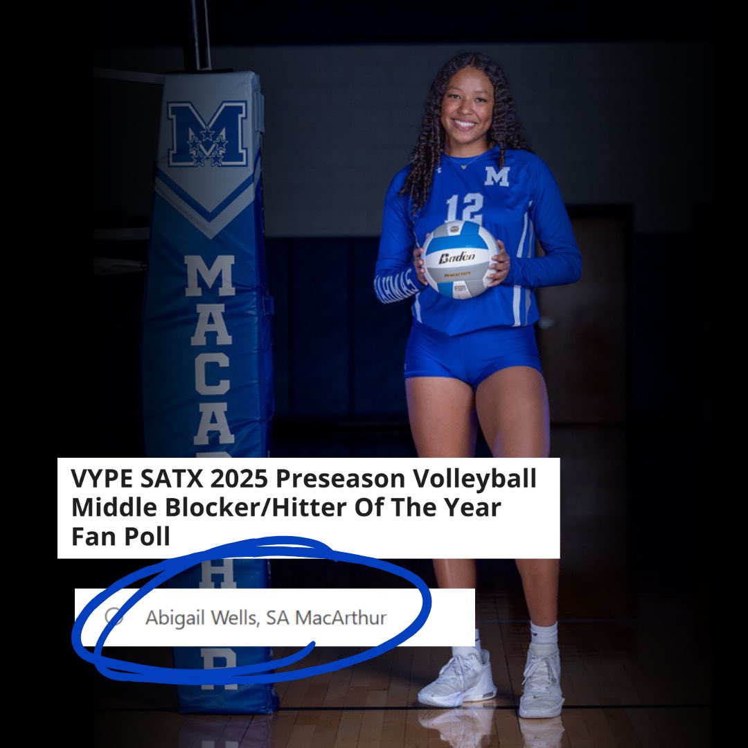 Brahmas! Please take the time to vote for our very own Abigail Wells in the preseason fan poll! 🤘🏼🏐

🔗 - vype.com/Texas/San-Anto…