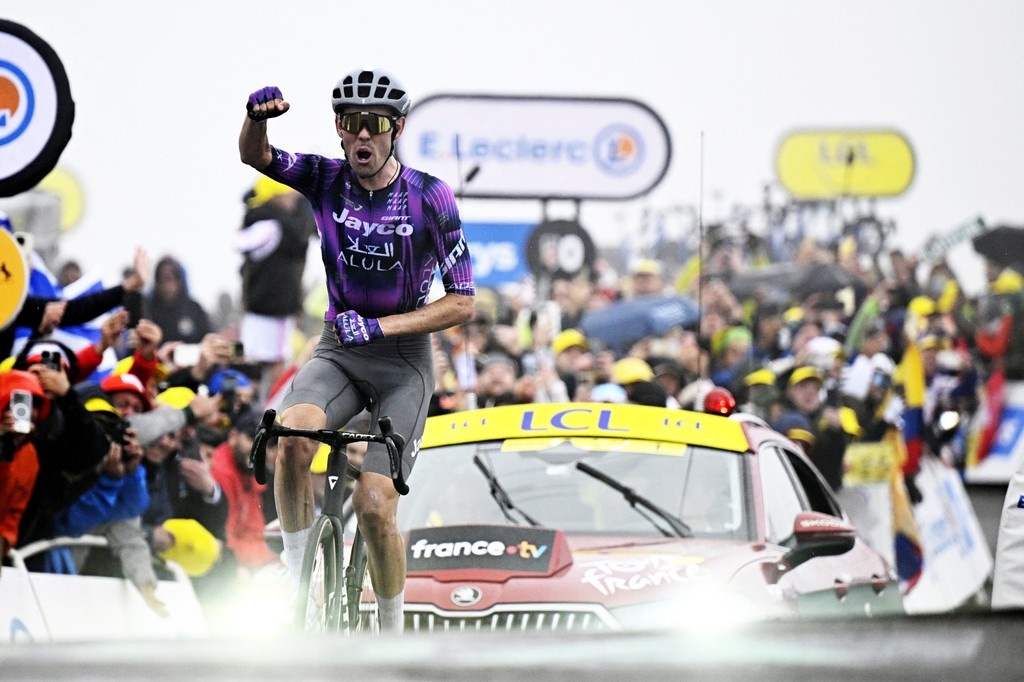 rouleur's tweet image. Ben O'Connor has just become the first non-European stage winner at this Tour de France, taking victory on the queen stage to the Col de la Loze.
Find the full results: l8r.it/gLuv