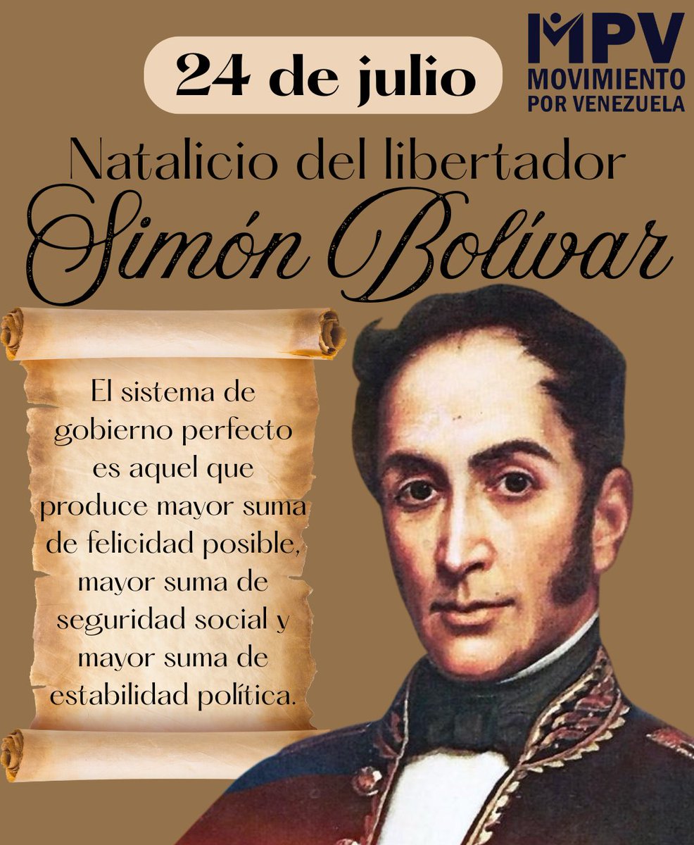 Simón Bolívar dijo que "el sistema de gobierno perfecto es aquel que produce mayor suma de felicidad posible, mayor suma de seguridad social y mayor suma de estabilidad política ". A 242 años de su natalicio, seguimos en deuda con este tipo de gobierno.