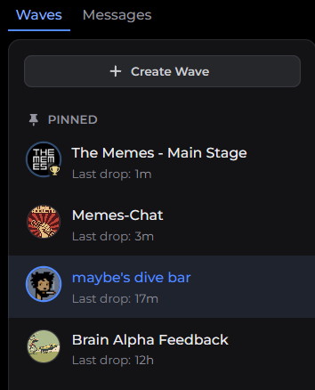 Which waves on 6529. io do you have pinned?
