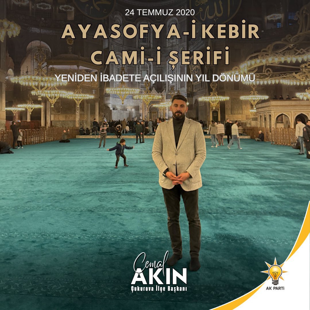 Ayasofya, beş yıl önce bugün yeniden dirildi.
Secdeyle şereflendi, milletin iradesiyle zincirlerinden kurtuldu.
Bu kutlu kararı hayata geçiren Cumhurbaşkanımız Sayın <a href="/RTErdogan/">Recep Tayyip Erdoğan</a>’a şükranla…
Fethin nişanesi Ayasofya’nın ezan sesi ilelebet susmayacak inşallah...

<a href="/omerrcelik/">Ömer Çelik</a>