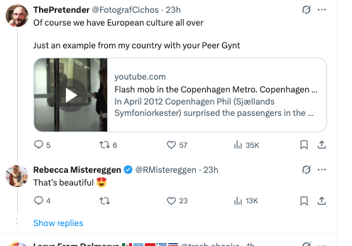 snmrrw's tweet image. The white nationalists are claiming flash mobs as 'european culture'