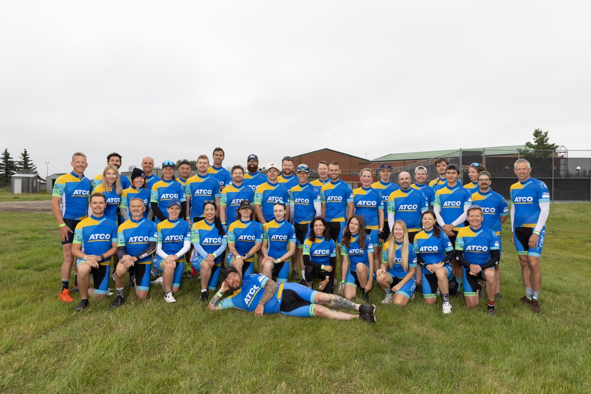 ATCO's tweet image. This past weekend, 40 dedicated ATCO employees rode in this year’s Enbridge @TheTourAlberta for Cancer, raising an incredible $309,000! Together, they contributed to a record-breaking year.
Wearing ATCO jerseys and powered by the support of 18 generous sponsors, #teamATCO rode…
