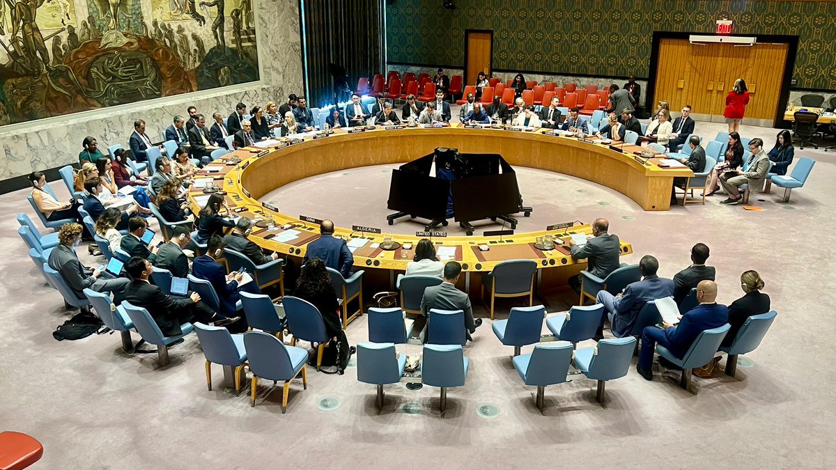 ForeignOfficePk's tweet image. Deputy Prime Minister/Foreign Minister, Senator Mohammad Ishaq Dar @MIshaq50, in his capacity as President of the UN Security Council, delivered Pakistan's statement at the Security-Council Briefing on “Cooperation between the United Nations and regional and sub-regional…