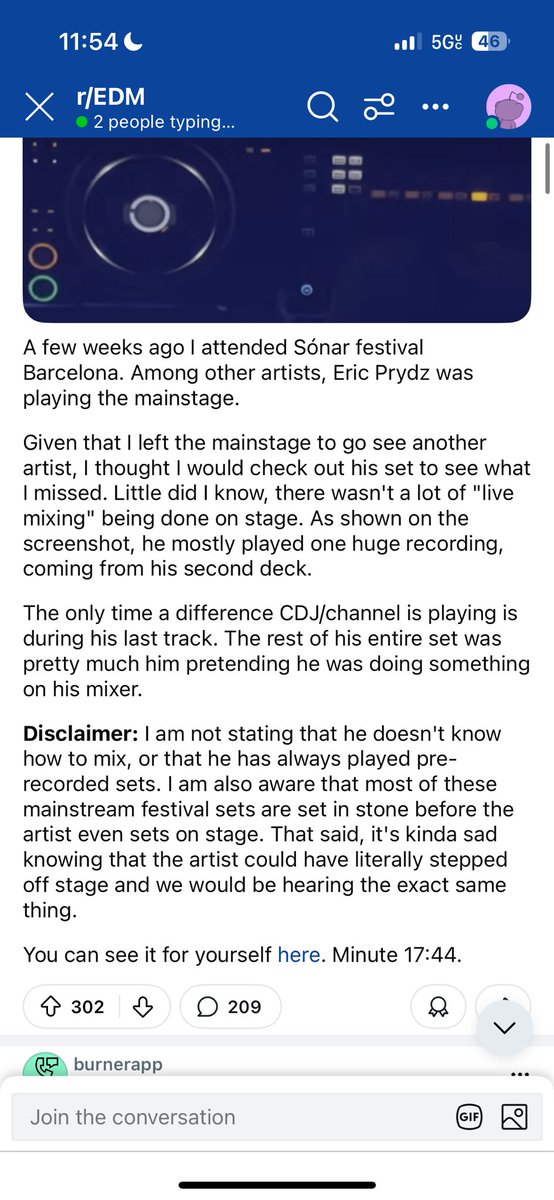 apparently Eric Prydz played a pre-recorded set at Sónar in Barcelona

curious to know everyone’s thoughts on this