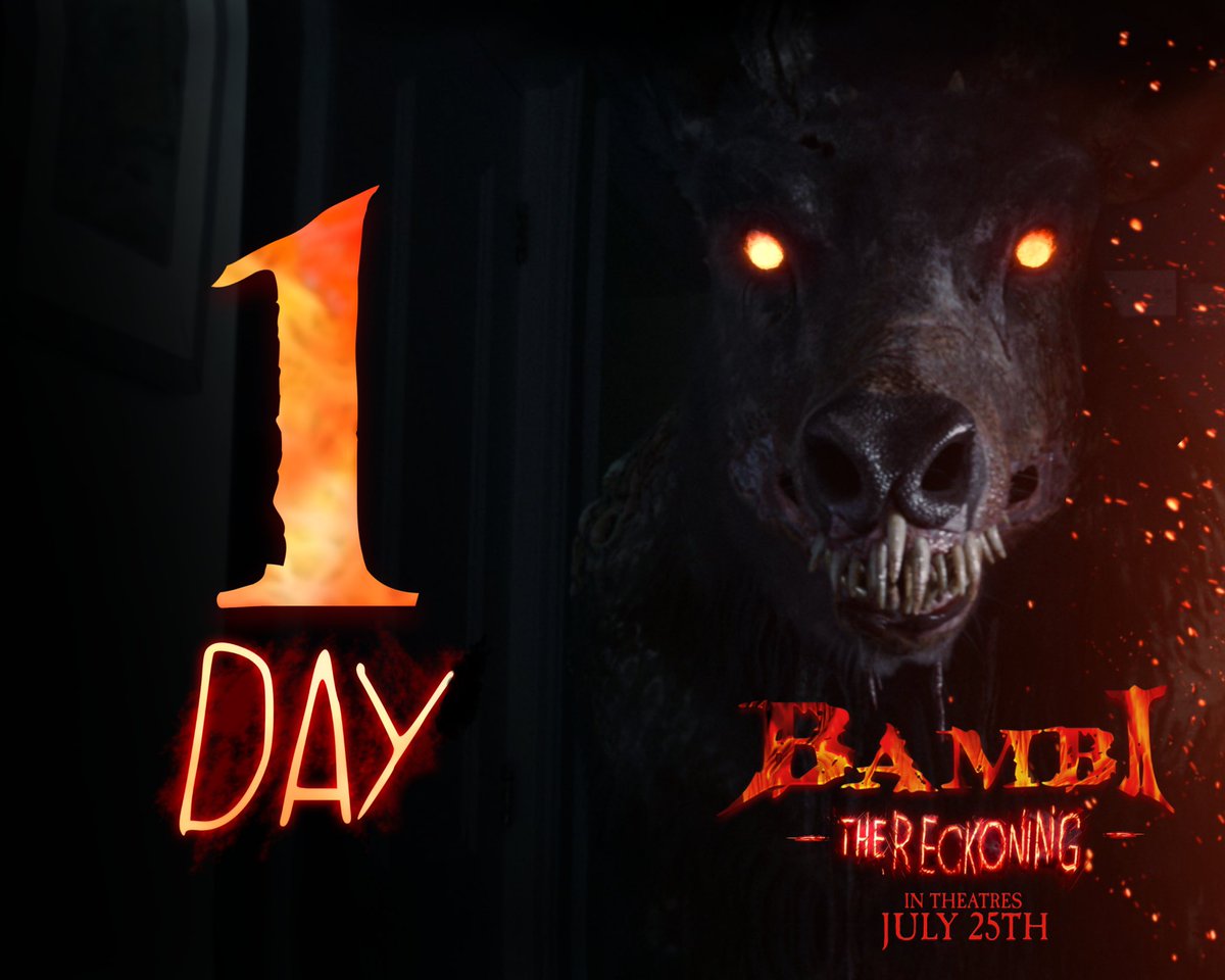 Bambi_horror's tweet image. Buckle up. #BambiTheReckoning will be officially in theaters TOMORROW! Also playing in select theaters tonight as well!