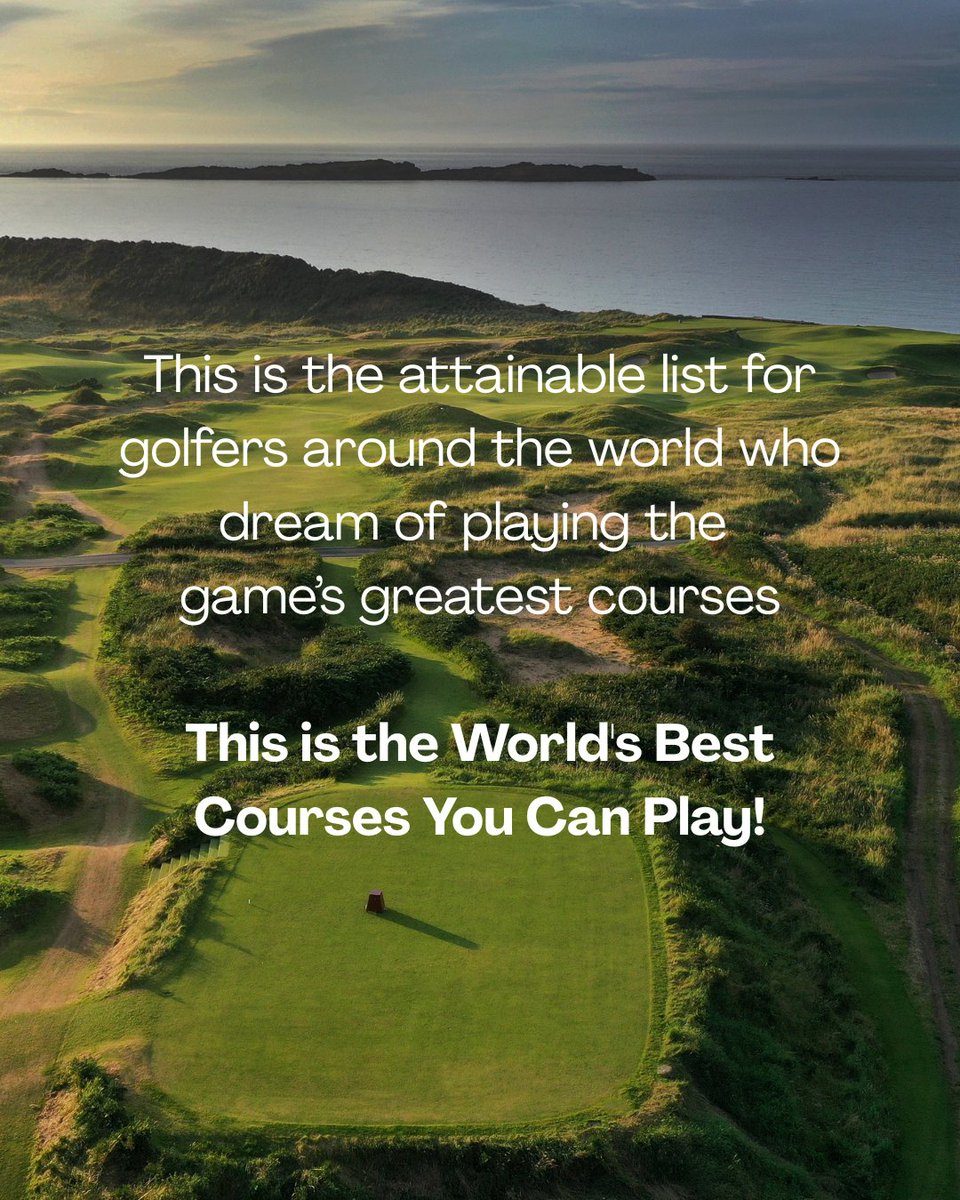 top100golf's tweet image. We’ve ranked the top 70 pay-to-play golf courses in the world — but can you guess the top 5?  

Head to our website to uncover the full list:
top100golfcourses.com/world-s-best-g…

#Top100Golf #PayToPlay #GolfRankings