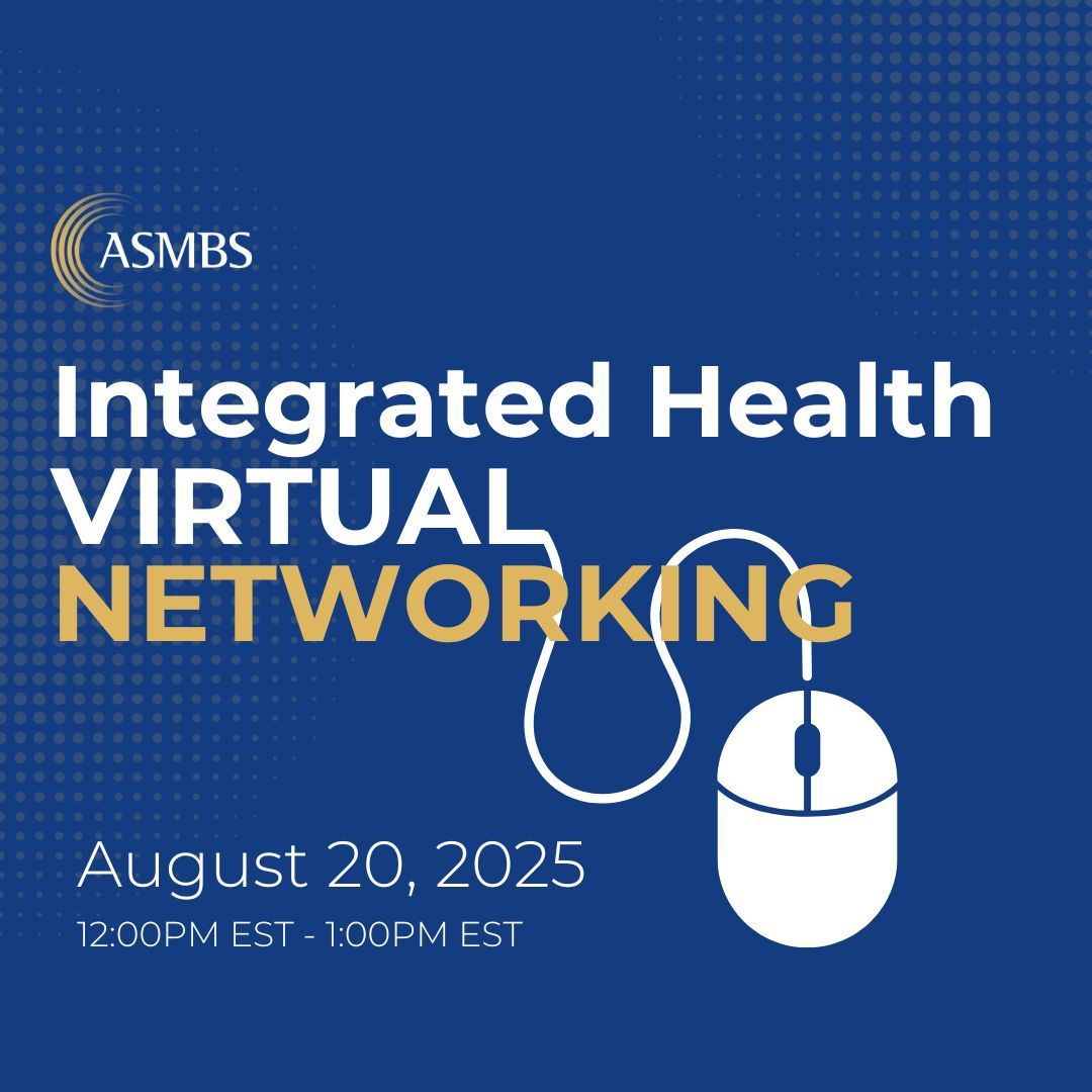 ASMBS's tweet image. Save the Date: Join us on Wednesday, August 20 for the next Integrated Health Virtual Networking Webinar! More to come!
#ASMBS #IntegratedHealth #BariatricSurgery #MetabolicHealth #Healthcare #ObesityCare #ObesityTreatment #Obesity #ChronicDisease #Health #WeightlossJourney