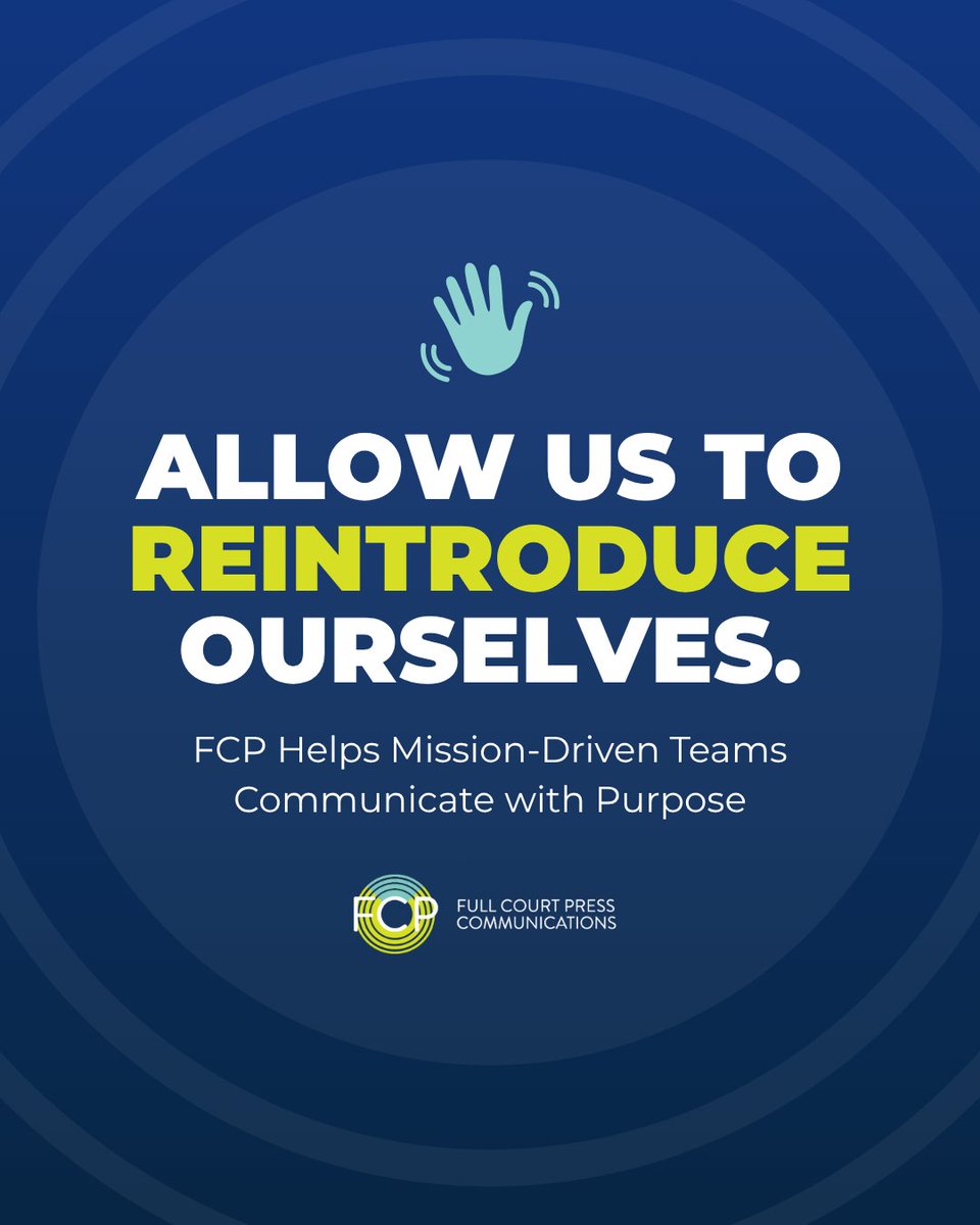 FullCourtPress's tweet image. 👋 New here? Or haven’t heard from us in a while? Allow us to reintroduce ourselves. We are Full Court Press Communications & for 20+ years, we have helped mission-driven orgs in the #BayArea drive change through strategic comms. More about us: 👉 fcpcommunications.com