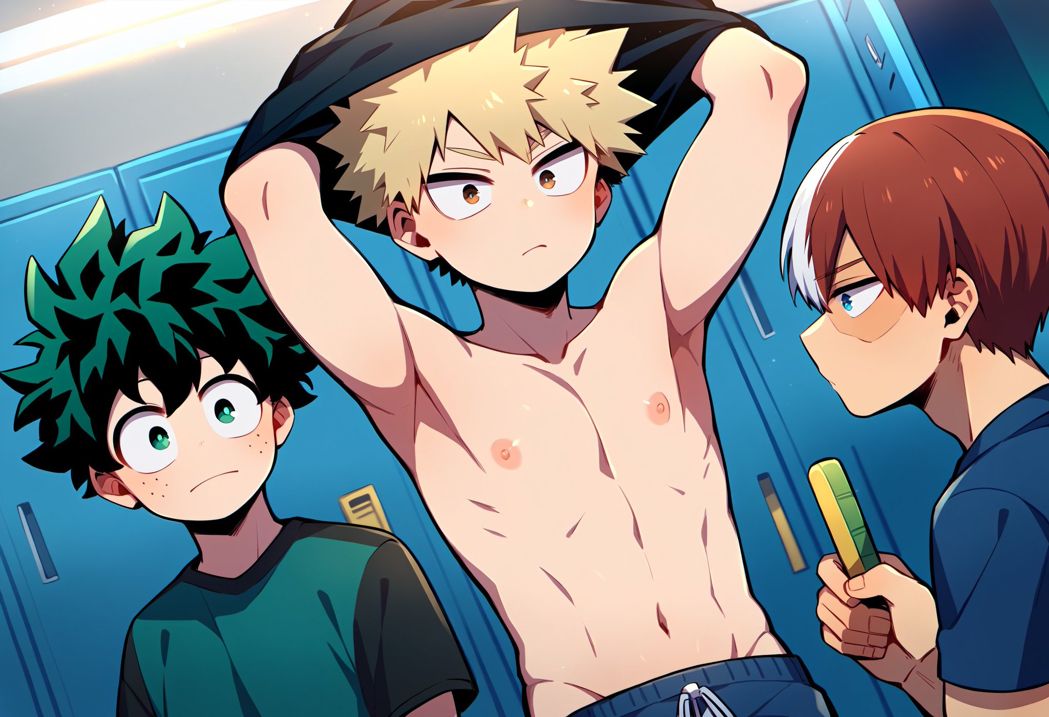 ⭐︎緑谷と爆豪⭐︎ 僕のヒーローアカデミア 最強ジャンプ 9月号付録ポストカード 緑