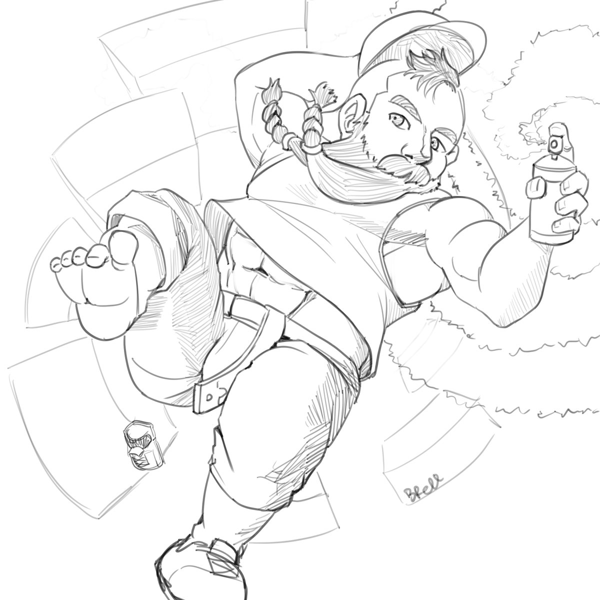 BrellSerilis's tweet photo. Street Artist

The monk. He's a break dancer if he's in the modern society.
https://t.co/Lr2tZxrqp5

#digitalart #lineart #dwarf #muscular #beard #maninart #digitaldrawing #spray #posestudy #jumppose #Character #characterdesign #urbanfantasy #stylizedanatomy #originalcharacter https://t.co/39SpGJWMtm