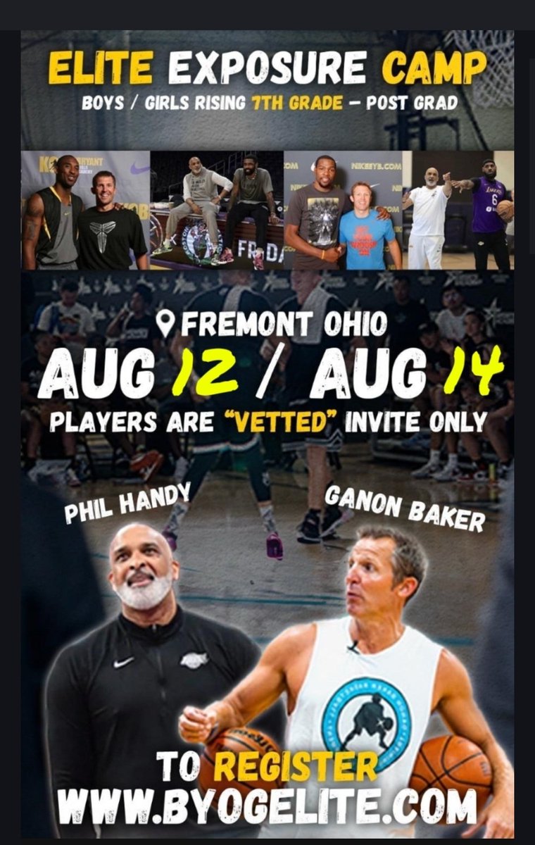 BYOGHS's tweet image. Limited spots are available for byogelite.com. Apply online! @94feetofgame @GanonBaker @coachjcahill