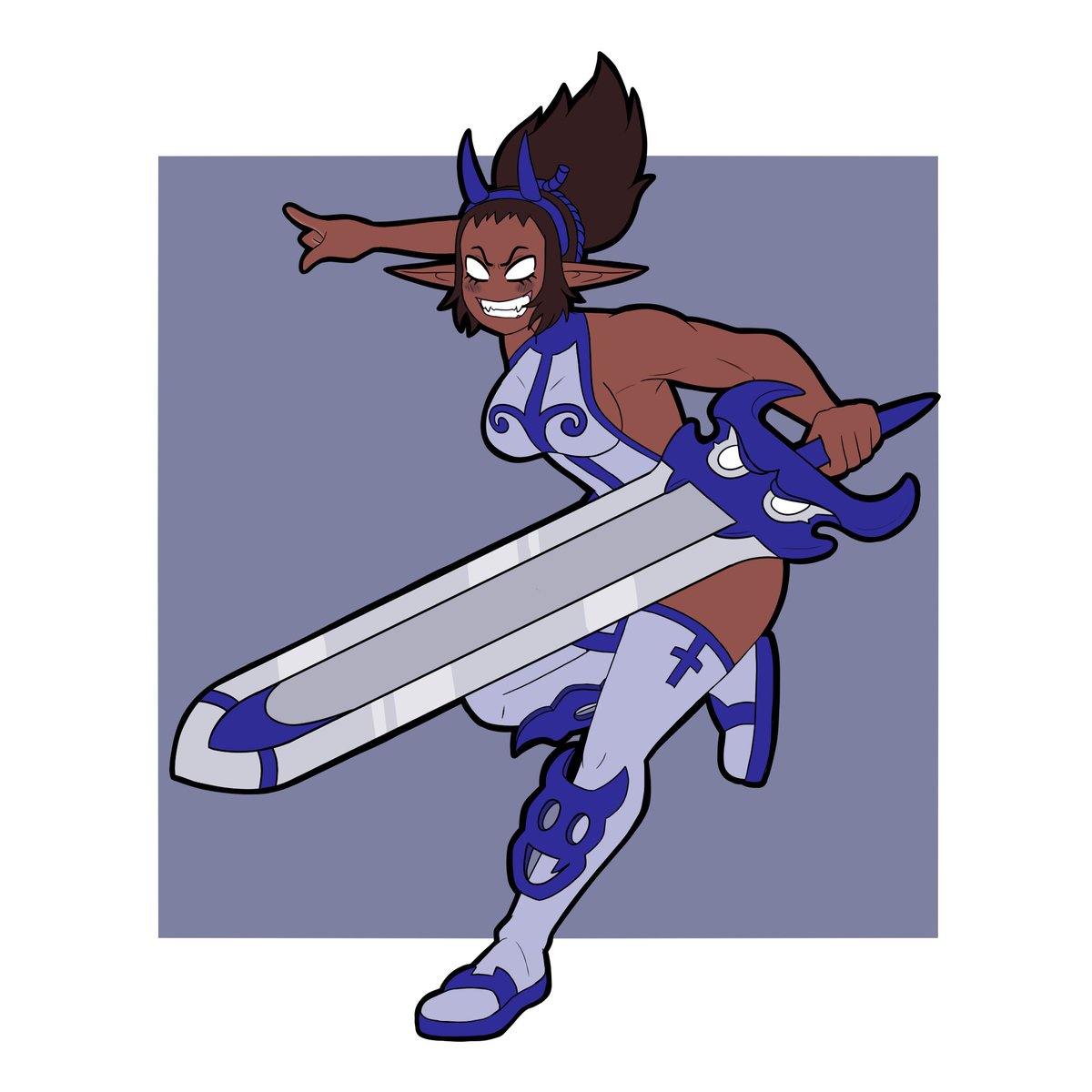 WaWoyal's tweet image. IOP TIME!
This #artfight attack goes to @bluwails ' OC Yidone Thunder!
From a large family (8+ siblings 🤯) owning a tavern where she used to help out, she has turned to adventuring. Can apparently be often spotted in Astrub.
#artfight2025 #wakfu