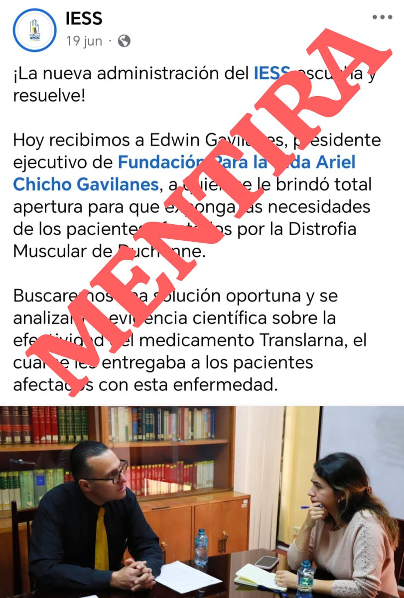 En sus recorridos por los Hospitales del sistema de salud pública del <a href="/IESSec/">IESS</a> porque se hace el sorprendido Dr Edgar José Lama <a href="/Edgarjoselama/">Edgar José Lama</a> si como padres de pacientes con doble vulnerabilidad NIÑOS CON DISCAPACIDAD FÍSICA DISTROFIA MUSCULAR DE DUCHENNE, hemos venido