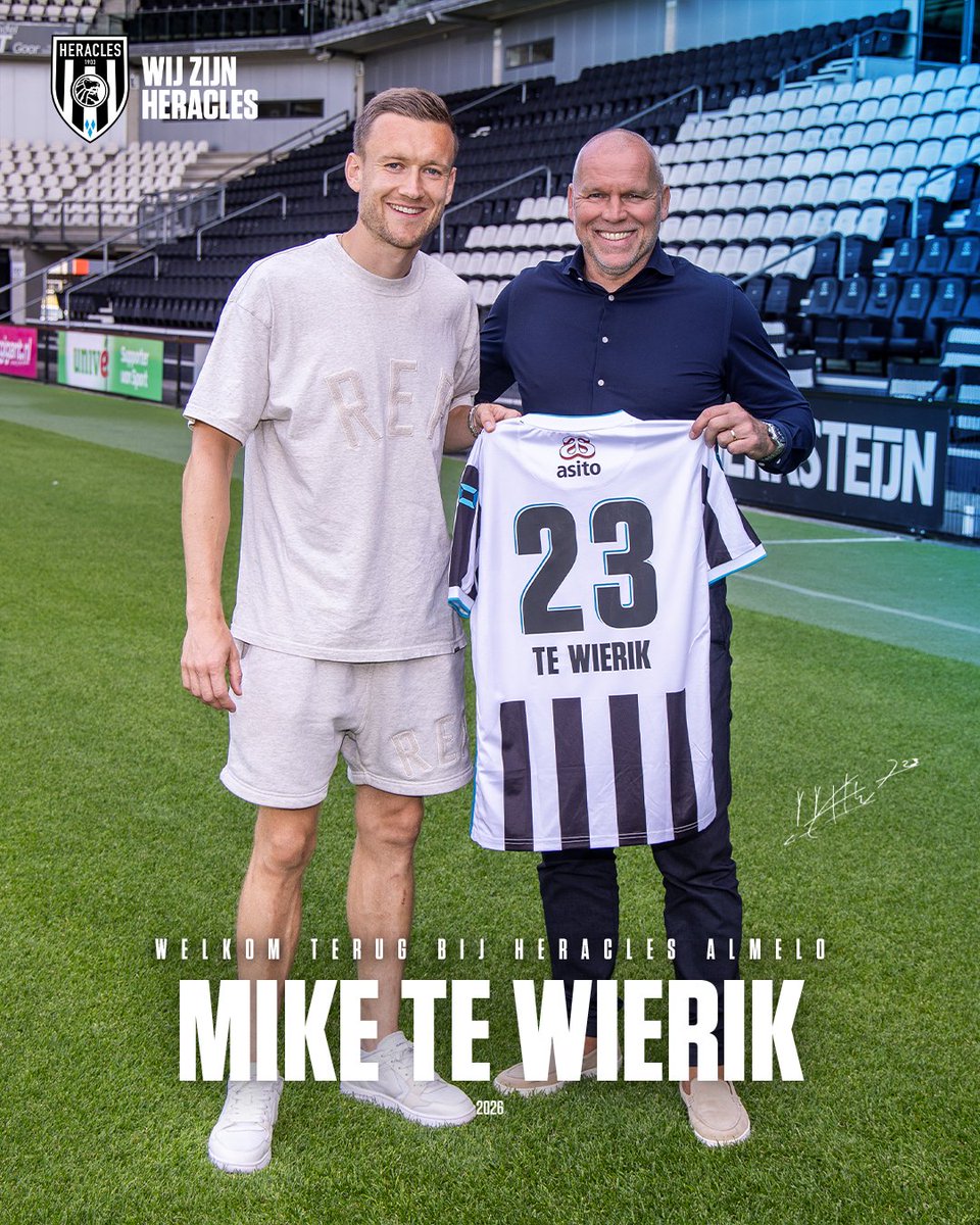 HeraclesAlmelo's tweet photo. Welkom terug, Mike! 🖤🤍 

🔗 https://t.co/EZ3PSDqSKm

#WijZijnHeracles https://t.co/lB9szbXLA0