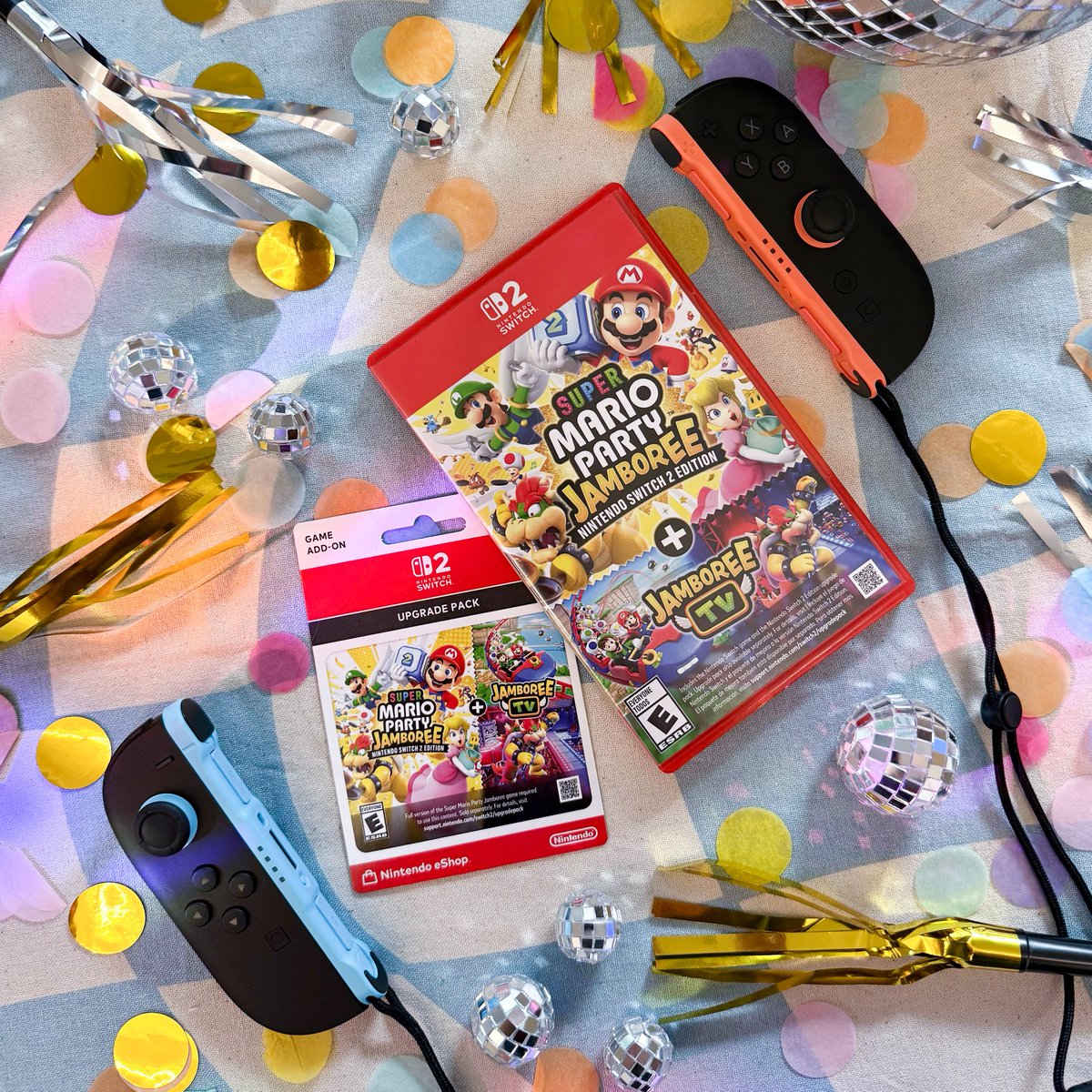NintendoStoreUS's tweet image. It's party time! 🎉 #SuperMarioPartyJamboree – Nintendo Switch 2 Edition + Jamboree TV is available now!
Available at:
📍Nintendo SAN FRANCISCO
📍Nintendo NEW YORK
💻ninten.do/6010sEemI