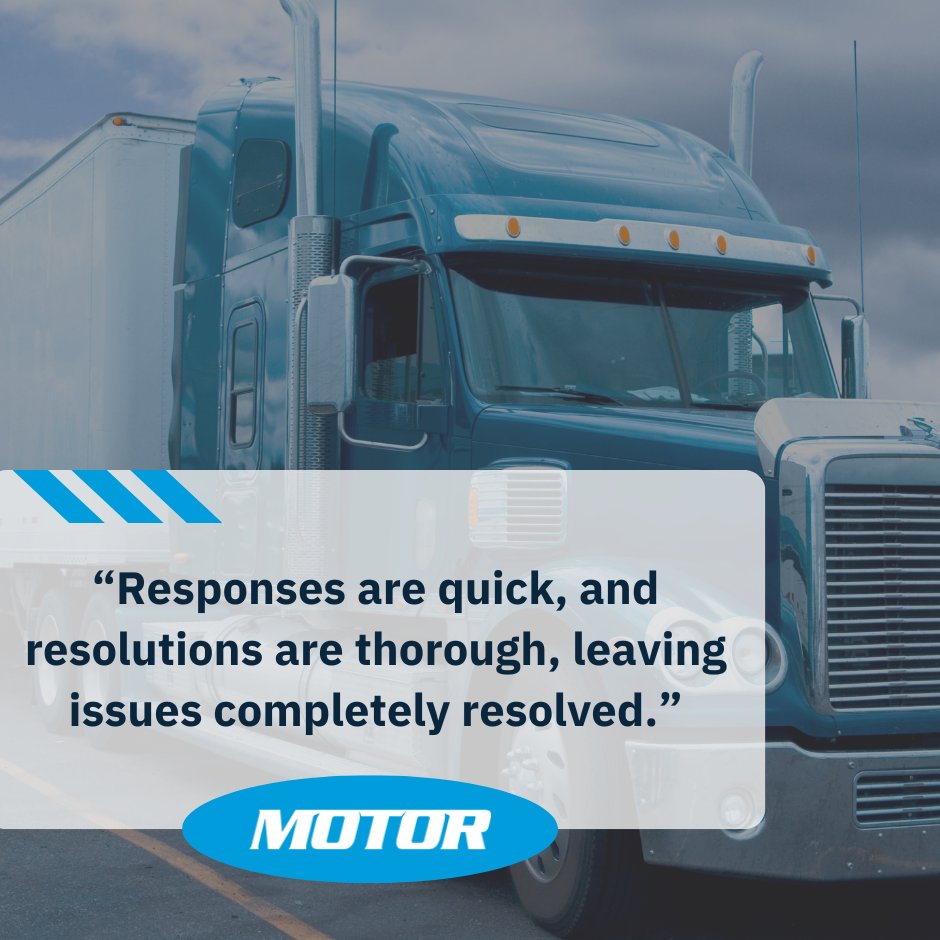 Fast answers. Reliable results.

When your team can count on accurate information and responsive support, service runs smoother and productivity improves.

Learn how MOTOR helps drive confident decision-making across your shop or fleet:
hubs.ly/Q03yCtws0