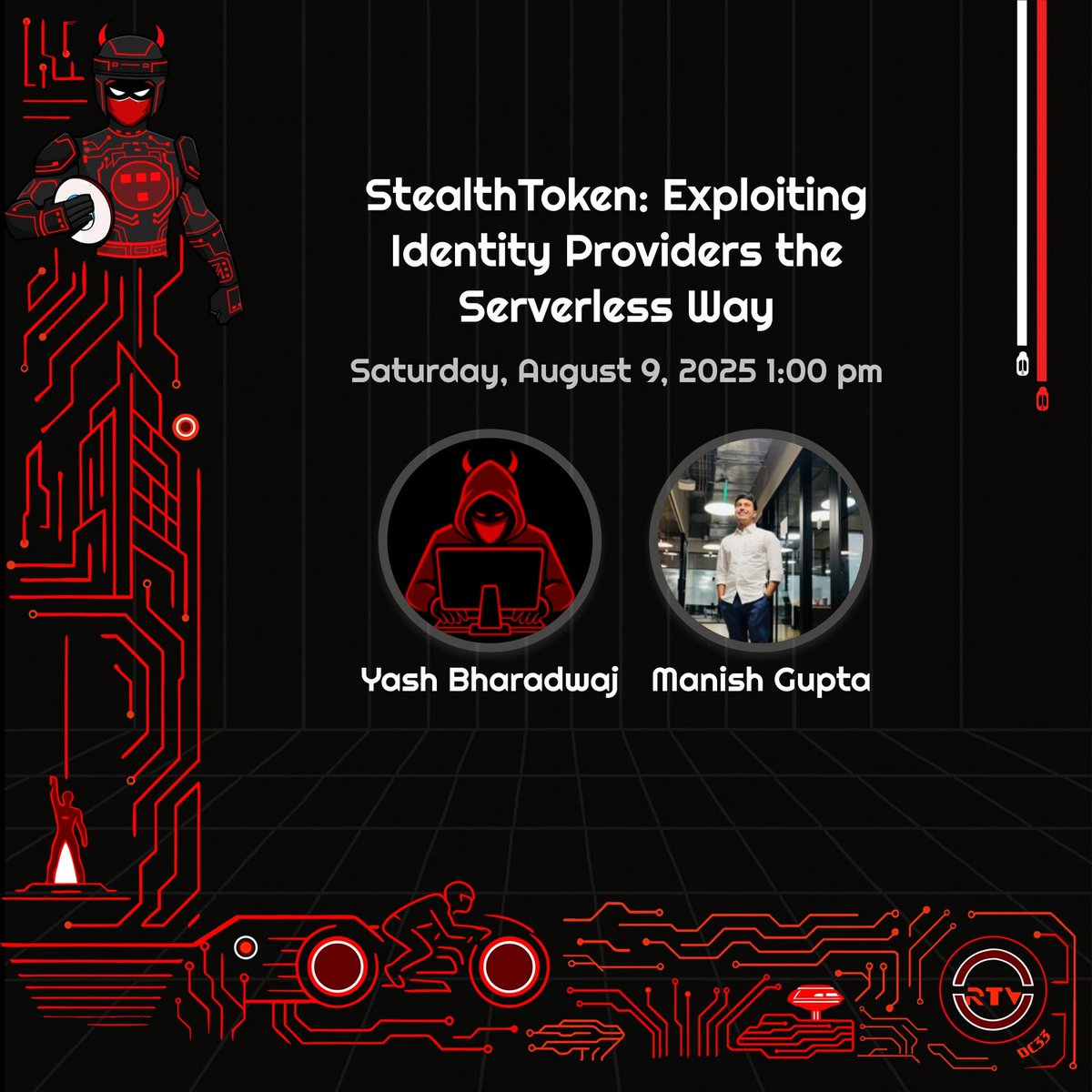RedTeamVillage_'s tweet image. 🚨 StealthToken: Exploiting Identity Providers the Serverless Way – @flopyash & @_0hack teach advanced phishing to capture cookies and tokens using serverless infra, OAuth2 tricks, and replay attacks. Hands-on tactics await at @redteamvillage_ @defcon 33! 🔥