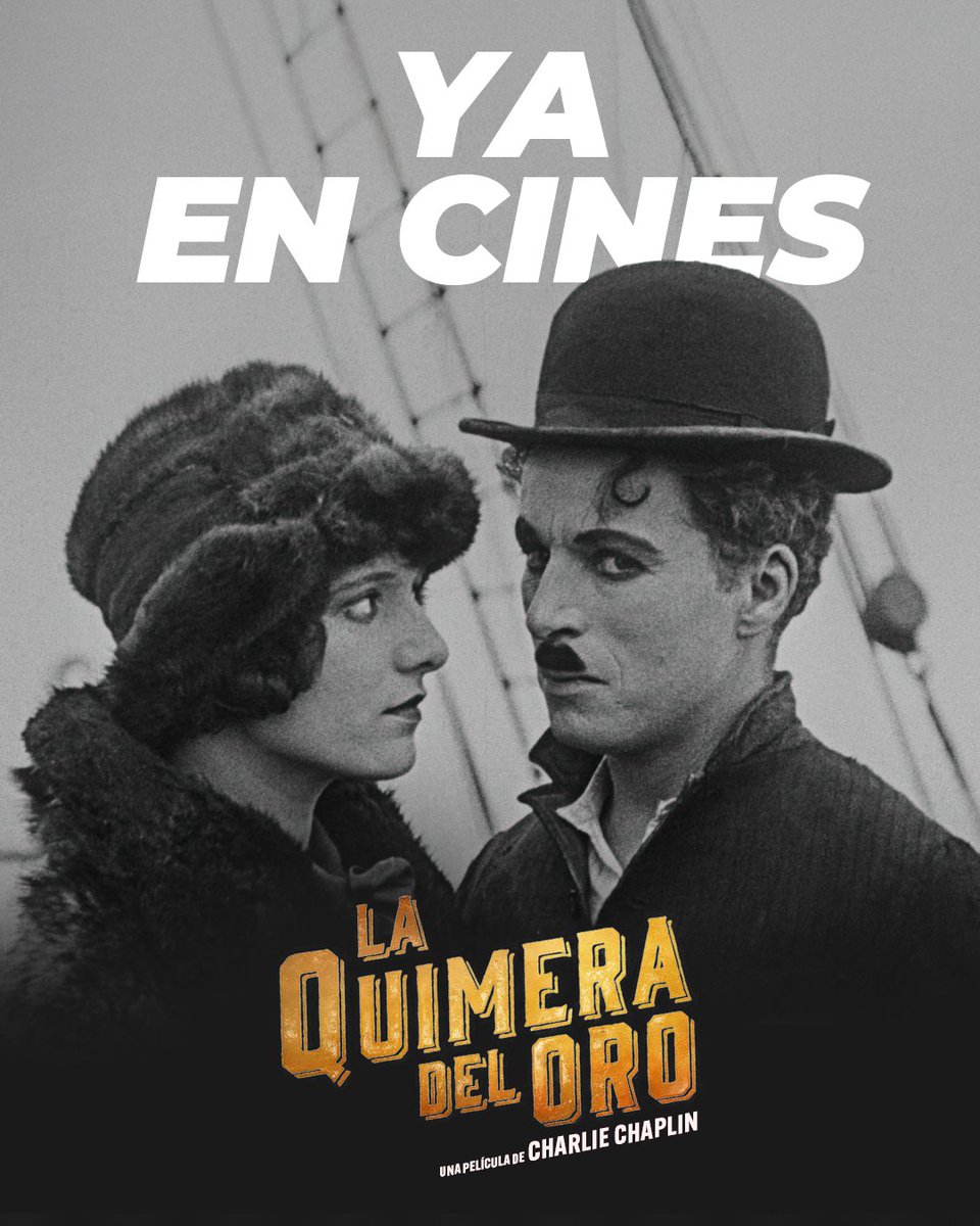 MasQueCineLatam's tweet image. ¡Esta joya de Charlie Chaplin llegó a Cinépolis mejor que nunca! 📽️
Te invito a disfrutar la versión remasterizada de La Quimera del Oro, una obra maestra de la comedia y del cine mudo.
Obtén tus boletos aquí: bit.ly/3IM6fq9