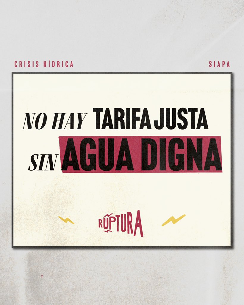 Ruptura 🔻 (@ruptura_rpt) on Twitter photo ¡Sin agua digna, sin un plan de acción, sin transparencia, sin democracia, no hay tarifa justa!💧💧
Nos vemos más tarde en nuestro conversatorio para la agitación política con @marianacasge, <a href="/JPMS79/">J P</a>, <a href="/sofianosabia/">Sofía Lameiro Díaz</a>, <a href="/JSTapetillo/">Josué Sánchez - @jstapetillo.bsky.social</a> y <a href="/MarGzlezValen/">María González Valen</a> 🔻
📆HOY
📍<a href="/casaimpronta/">Impronta Casa Editora</a>
⏰7 PM ¡Sin agua digna, sin un plan de acción, sin transparencia, sin democracia, no hay tarifa justa!💧💧
Nos vemos más tarde en nuestro conversatorio para la agitación política con @marianacasge, <a href="/JPMS79/">J P</a>, <a href="/sofianosabia/">Sofía Lameiro Díaz</a>, <a href="/JSTapetillo/">Josué Sánchez - @jstapetillo.bsky.social</a> y <a href="/MarGzlezValen/">María González Valen</a> 🔻
📆HOY
📍<a href="/casaimpronta/">Impronta Casa Editora</a>
⏰7 PM