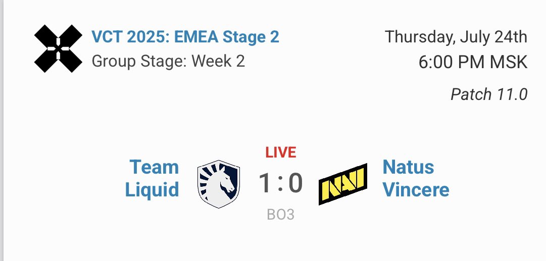 nAts__ss's tweet image. Good🐼

Next map is Sunset

#LetsGoLiquid #VCTEMEA