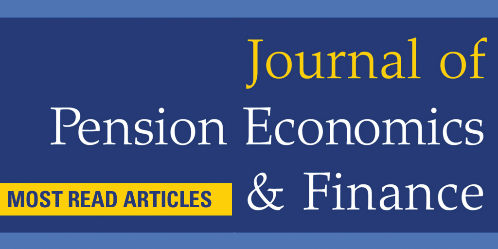 CambUP_Econ's tweet image. Check out the most-read articles from Journal of Pension Economics and Finance:
📚 cup.org/3IDD0WF
#pensionecon