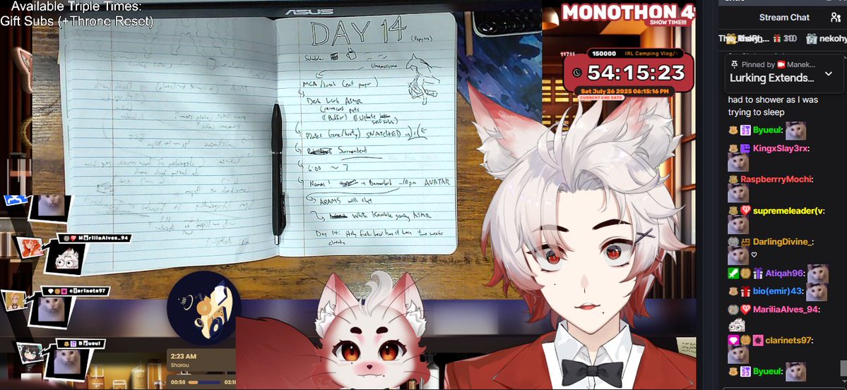 ManekoMono's tweet image. Day 14..... holy fuck its been TWO WEEKS ALREADY??
if you still havent stopped by.. it's never too late to start saving points :)